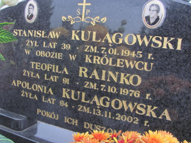 Stanisław Kulągowski Kolno - Grobonet - Wyszukiwarka osób pochowanych