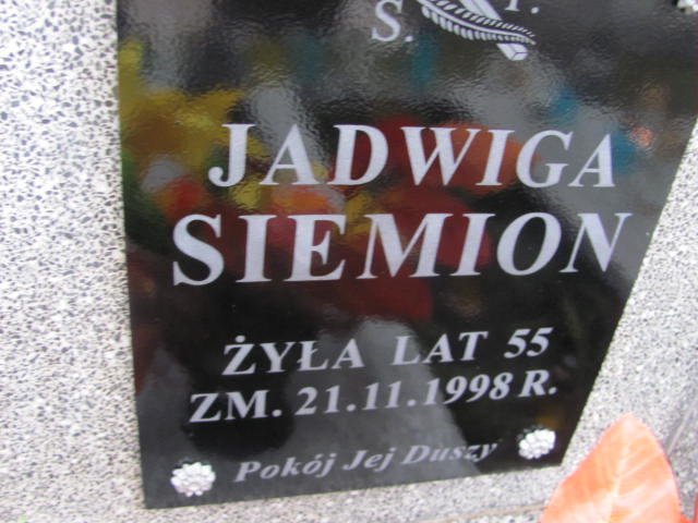 Jadwiga Siemion 1943 Kolno - Grobonet - Wyszukiwarka osób pochowanych