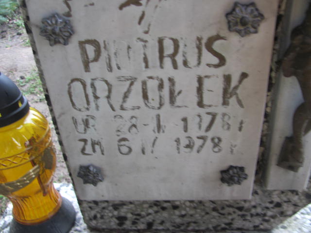 Piotr Orzołek 1978 Kolno - Grobonet - Wyszukiwarka osób pochowanych