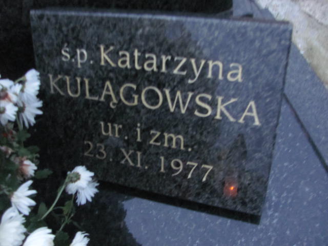 Katarzyna Kulągowska 1977 Kolno - Grobonet - Wyszukiwarka osób pochowanych