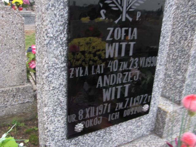 Andrzej Witt 1971 Kolno - Grobonet - Wyszukiwarka osób pochowanych