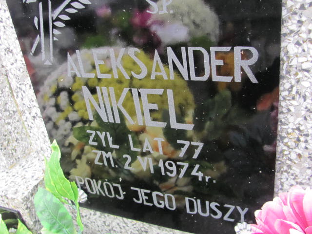 Aleksander Nikiel 1897 Kolno - Grobonet - Wyszukiwarka osób pochowanych