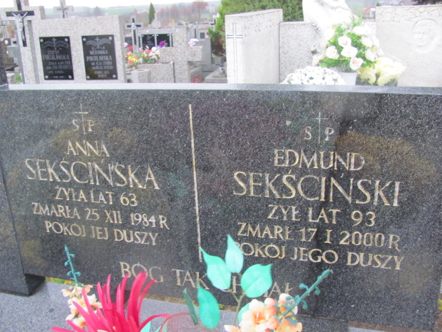 Anna Sekścińska 1921 Kolno - Grobonet - Wyszukiwarka osób pochowanych