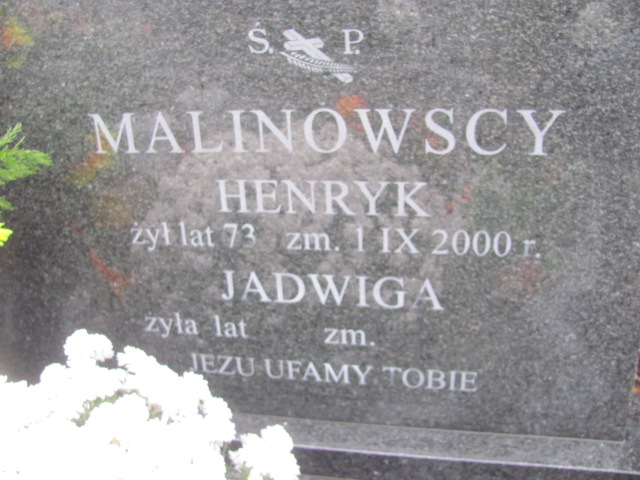 Henryk Malinowski 1927 Kolno - Grobonet - Wyszukiwarka osób pochowanych