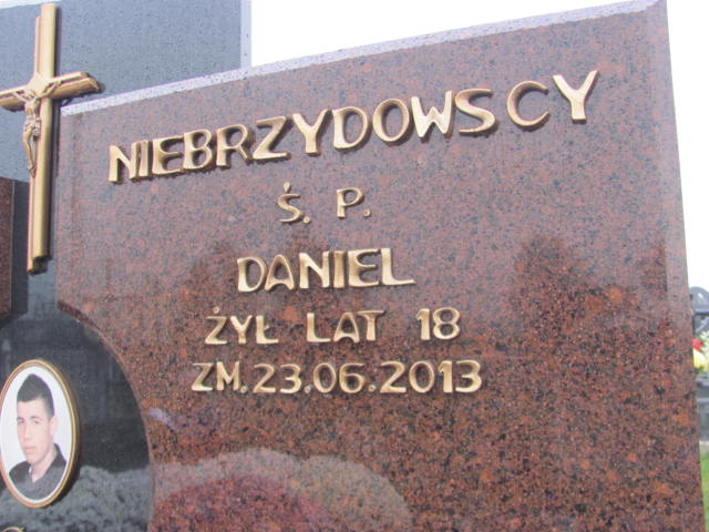 Daniel Niebrzydowski 1995 Kolno - Grobonet - Wyszukiwarka osób pochowanych